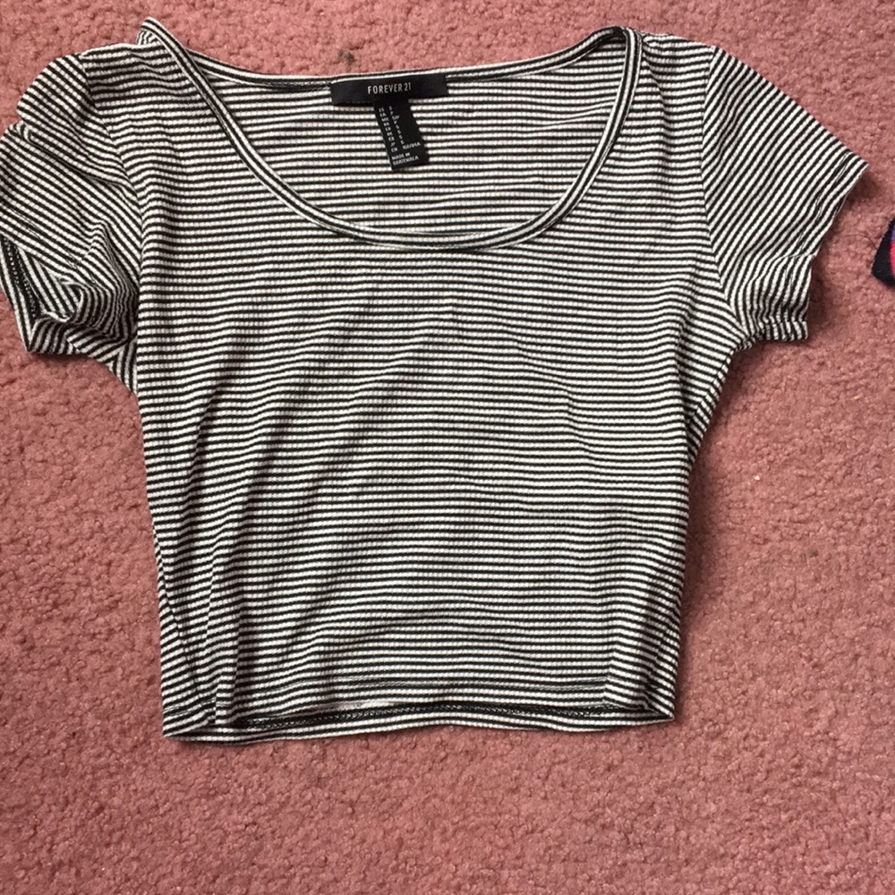 Striped crop top